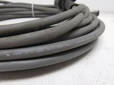 Madison Cable AWM Style 2464 300V Cable 48' W/17 Pin Connectors Rnd & Rect.