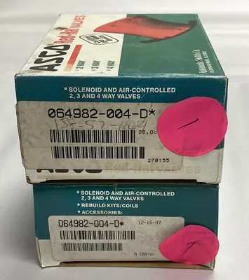 New | in-Stock ASCO 064982-004-D Solenoid Valves Ohio US | Surplus Asset Holdings #1235101