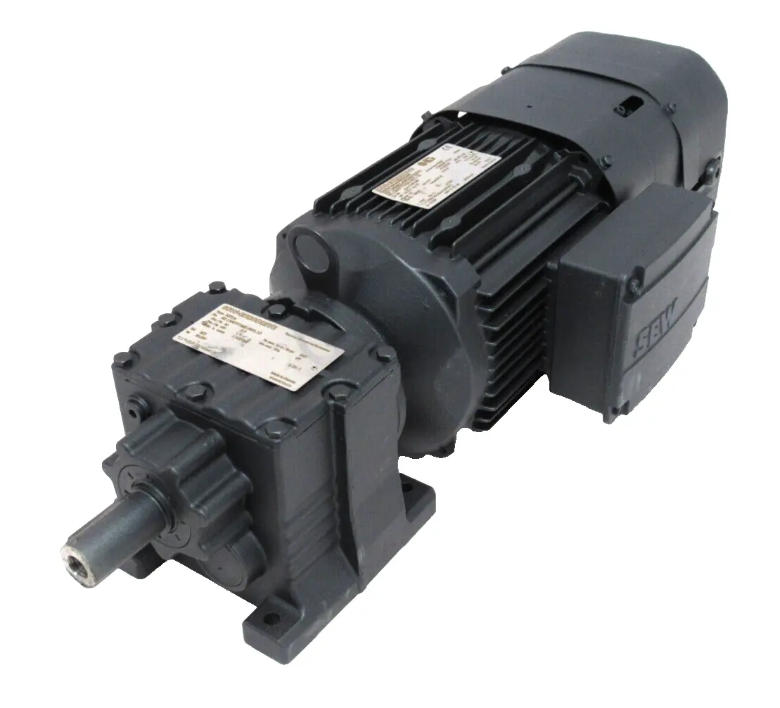 NEW SEW EURODRIVE R27DRE90L4BE2HF/ES7C GEAR MOTOR 1" DIA 5:1 RATIO