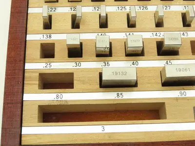 Shars 303-5307C Grade 0 Rectangular Gage 81 Block Set .05"-4"  -Missing 8pcs