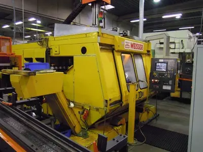 USED WEISSER FR 23Q-2 DOUBLE SPINDLE CNC Ø 355 X 430 MM