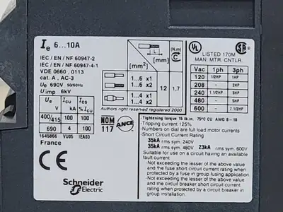 New | in-Stock TELEMECANIQUE GV3ME14/6-10A Switchgears British Columbia CA | Lenmark #241285