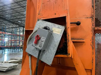 4400 LBS x 55" x 48" x 60" CHERRY HYDRAULIC PALLET INVERTER / ROTATE / FLIPPER: STOCK #23736