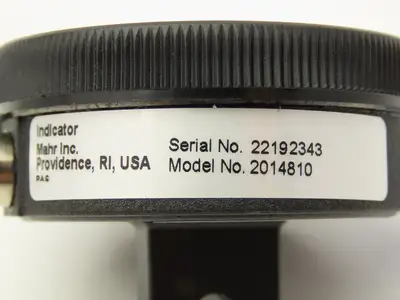 Mahr Federal 2014810 23Q-RC MarCator Dial Drop Indicator 0-20 .050"Span .0005"