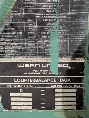 1979 WEAN UNITED G-110-1 OBI / Gap Frame Press | Universal Press & Machinery (UPM) (12)