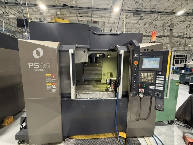 Used 2012 Makino PS95 4-Axes, Komo Rotary, CT40, CTS, Probe, 30 ATC Vertical Machining Centers New Jersey US | Machinery Values #1402403