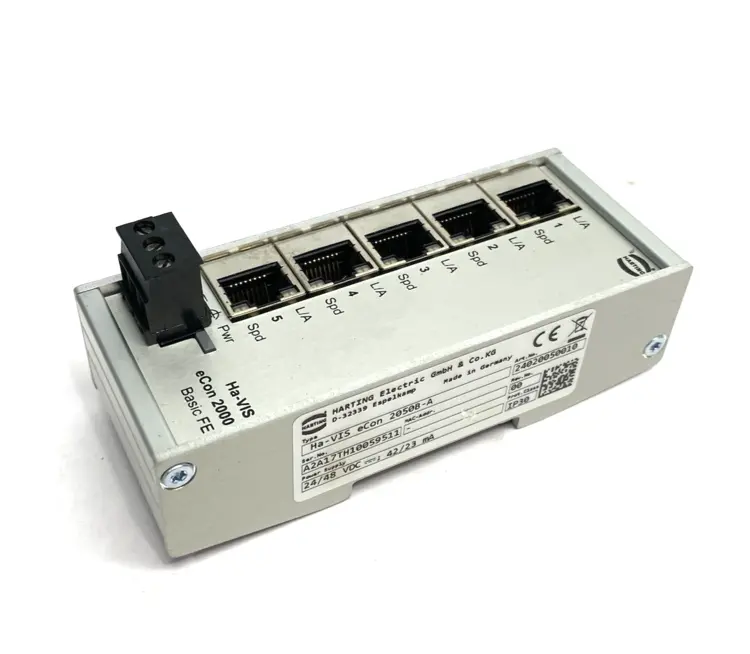 Used HARTING INDUSTRIAL ETHERNET SWITCH HA-VIS ECON 2050B-A Relays & Switches | Maverick Industrial Sales #1099276