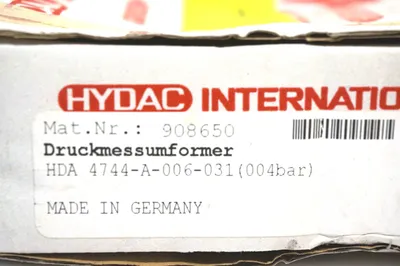 NEW HYDAC 00908650 HDA 4744-A-006-031 908650