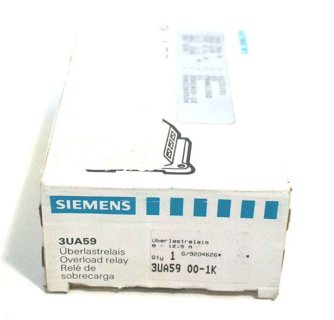 NEW SIEMENS 3UA5-900-1K OVERLOAD RELAY 3UA59001K