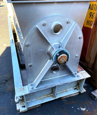 FKC HX-550 screw press for fish dewatering, 304SS & CS frame.