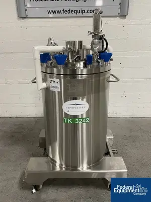 USED Precision 125 Liter Integrated Biosystems Cryovessel, 316L S/S, 50/65#
