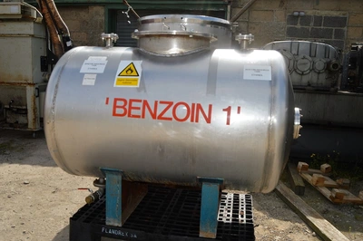 350 L S/S Horizontal Tank