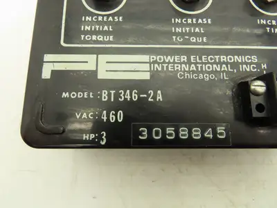 Power Electronics BT346-2A Soft Start Motor Control Unit 3Hp 115V/460V