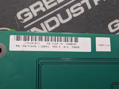 Stanley 21A103600 SIGMA Tool Controller Operator Interface Board Rev. B Used