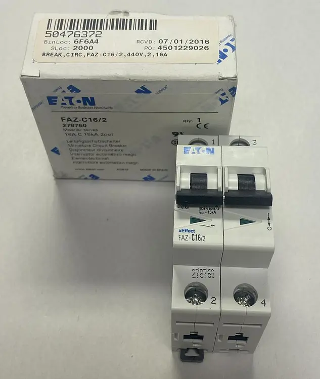 Used EATON FAZ-C16/2 Miscellaneous Equipment (Electrical & Power) | Surplus Asset Holdings #1190977