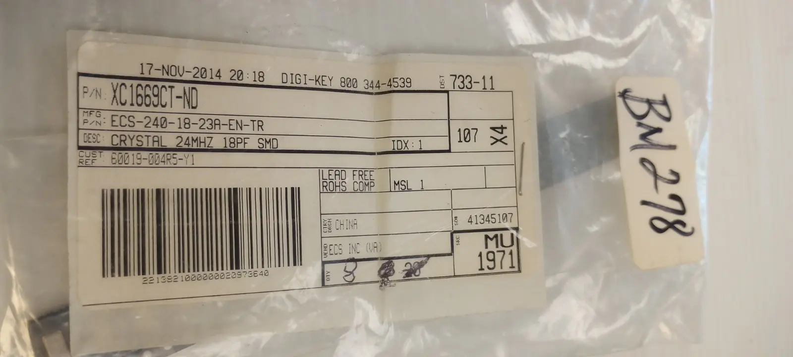 New | in-Stock Crystal XC1669CT Oscilloscopes Arizona US | ASSET CONVERSION SPECIALISTS, INC. #1333443