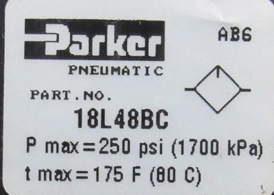 NEW PARKER 18L48BC LUBRICATOR 250PSI