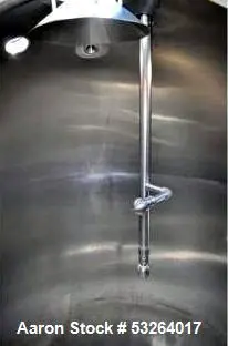 Used Hamilton 500 Gallon Stainless Steel Kettle – Jacketed, 125 PSI, Full Vacuum