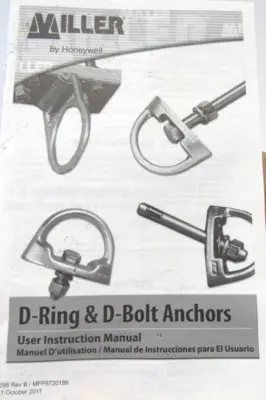 NEW MILLER D-RING & D-BOLT ANCHORS