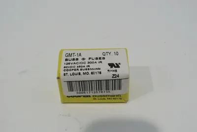 LOT OF 60 NEW BUSSMANN GMT-1A FUSES GMT1A