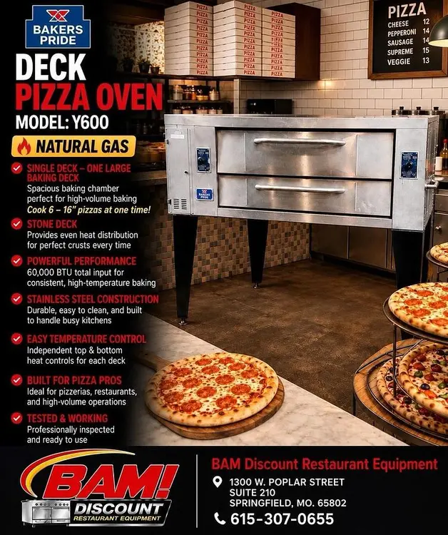 Used BAKER'S PRIDE Y600 Restaurant Equipment (Miscellaneous) Missouri US | BAM Discount Restaurant Equipment #1471786