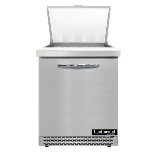Continental D27N12M-FB 27" Designer Line Sandwich/salad Prep Table W/ Refrigerated Base, 115v