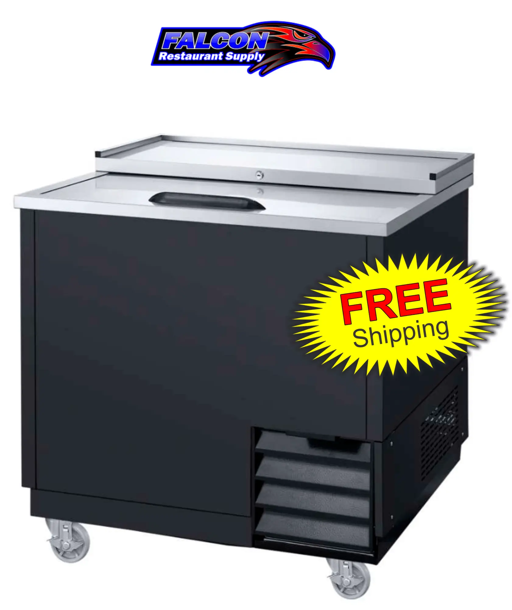 New | in-Stock Dukers New Dukers DHBC36 - 36" Bottle Cooler Bottle Coolers Illinois US | Falcon Restaurant Supply #1376263