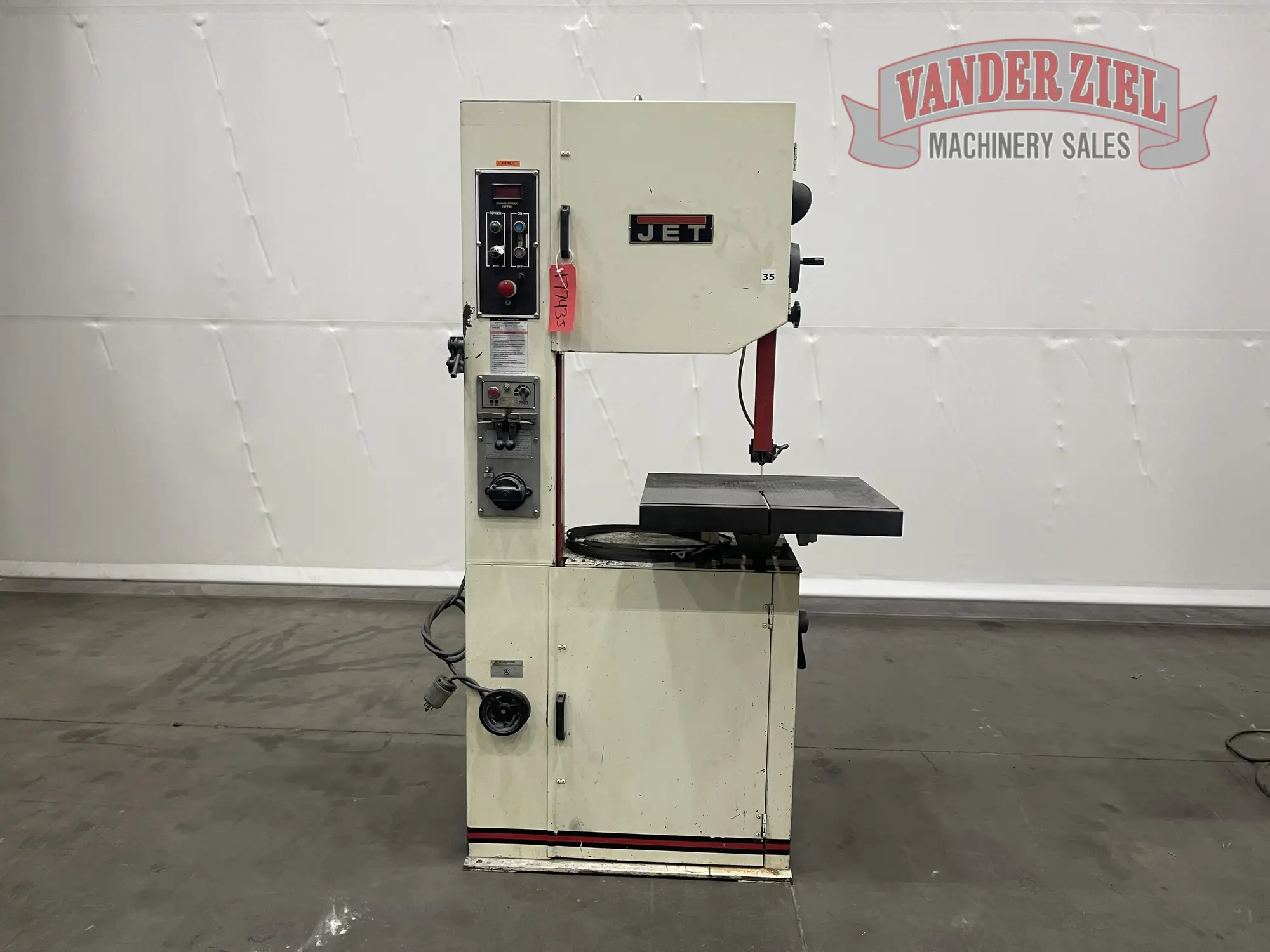 Used JET VBS-2012 Vertical Band Saws Michigan US | Vander Ziel Machinery Sales #480516