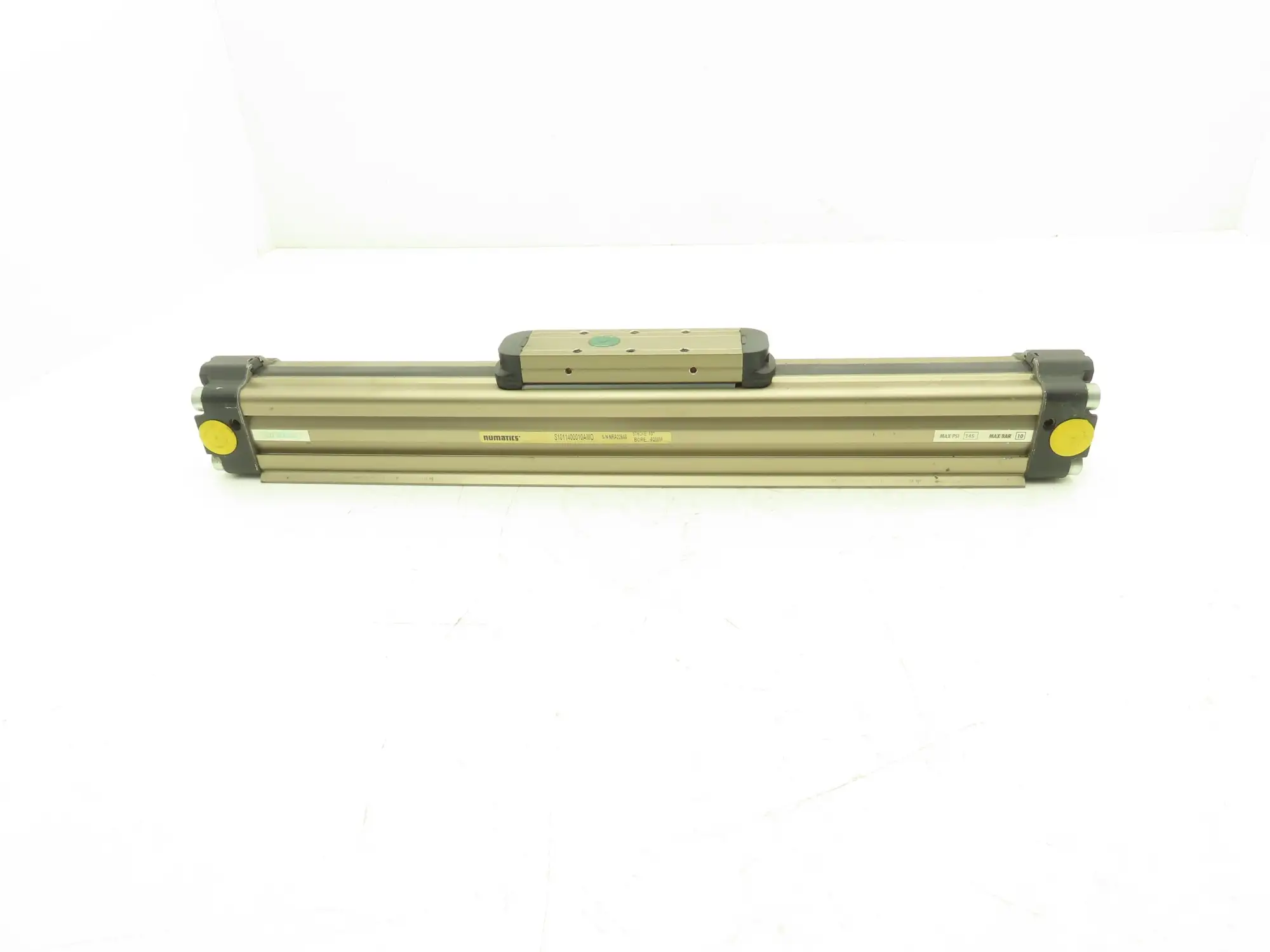 Numatics S1011400010AMO Pneumatic Rodless Cylinder 40mm Bore x 10" Stroke 145PSI