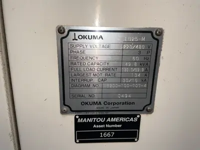 Used OKUMA LU25M CNC Lathes Ohio US | HGR 24 #1265908