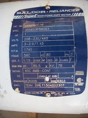Pump, Moyno, 1 HP, Seepex, S/st, Type BCSO 024-24, 7/8" #S741951
