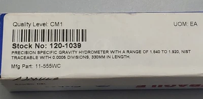 NEW FISHER SCIENTIFIC 11-555WC