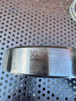 USED VETROLUX DIN 7080-6 SIGHT GLASS W/ STAINLESS STEEL 5" OD THREADED FITTING