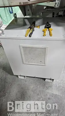 USED 2016 BIESSE AKRON 1440A USED EDGEBANDER WITH CORNER ROUNDING AND PREMILLING ++
