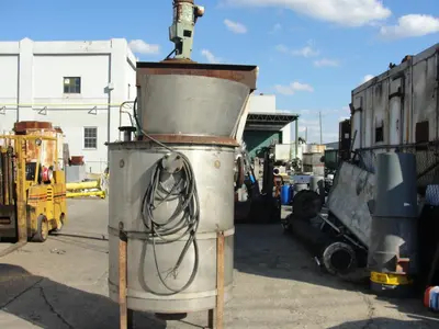 SPC7007  Tank 300 gallon vertical tank, Stainless Steel, 1 hp agitator, conical
