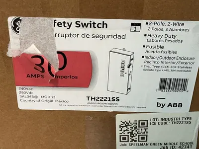 New | in-Stock GENERAL ELECTRIC TH2221SS Disconnects Ohio US | HGR 24 #1278499