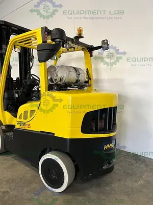 USED HYSTER S 155F FORKLIFT 15000 LBS W/ ADJ. 48" FORKS - SIDE SHIFT, 220" MAX HEIGHT