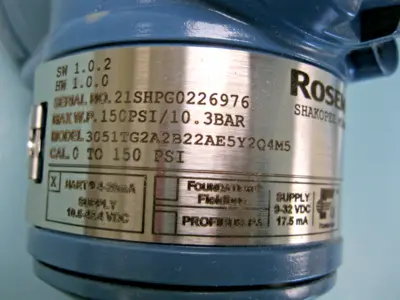 NEW Rosemount 3051 TG 2A 2B22AE5Y2Q4M5