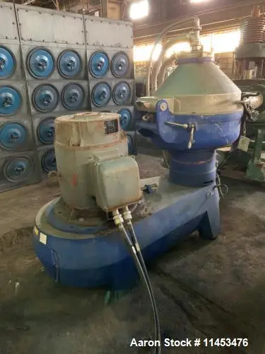 Used ALFA LAVAL SPQX-512-S-31CG-60 Disc Nozzle Centrifuges Illinois US | Aaron Equipment #85604