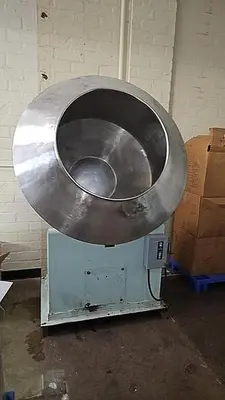 Coating Pan, 40" Diameter, Seasoning Drum, Stainless Steel #C745466