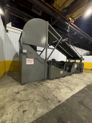 72" X .200" X 20,000 LBS COE PRESS SPACE SAVER COIL CRADLE STRAIGHTENER COMBINATION UNCOILER, 48" X 1/4": STOCK #22704
