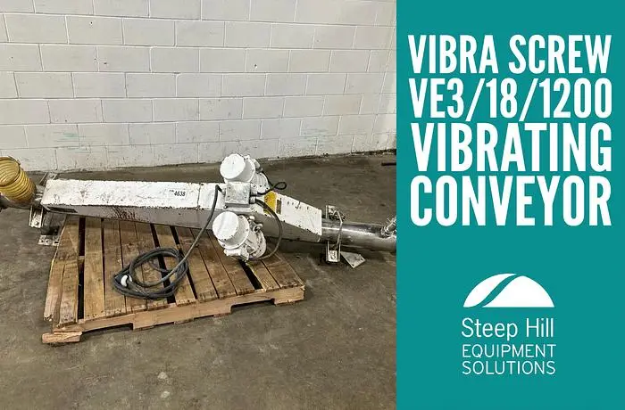 Used VIBRA SCREW INC VE3/18/1200 Vibratory Conveyors | Steep Hill Equipment Solutions #773418