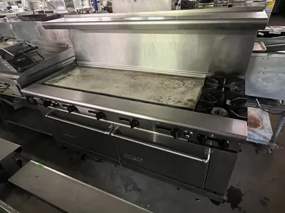 75-0287 American Range 72" 2 Gas Burner Range Griddle  with 2 Ovens