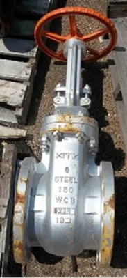 QTY. 1. KITZ 8" 150 WCB RAISED FACE FLANGED GATE V...