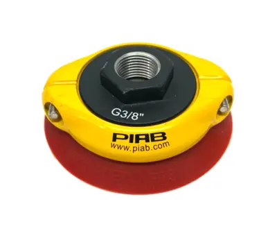 Used PIAB FLAT VACUUM SUCTION CUP RED G3/8" W/ MESH FILTER Vacuum Systems | Maverick Industrial Sales #1107943