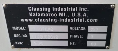 New | in-Stock CLAUSING KALAMAZOO KC1016VS Horizontal Band Saws Kentucky US | Machinery Central #1360564