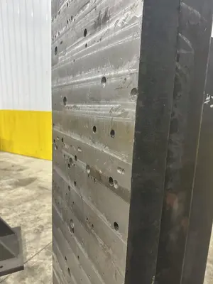 20" W X 36" X 100" HIGH PAIR OF 2 STEEL ANGLE PLATES: STOCK #22222