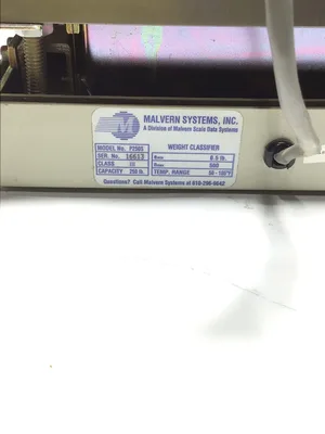 Malvern Systems Inc P250S Platform Scale Weight Classifier 250lbs