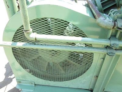 Ingersoll-Rand, industrial reciprocating air compressor with aftercooler, 20 HP