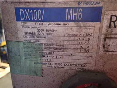 USED YASKAWA MOTOMAN MH6